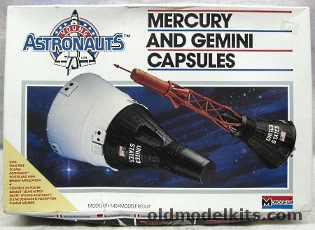 Monogram 1/48 Mercury and Gemini Capsules - Young Astronauts Issue, 5909 plastic model kit